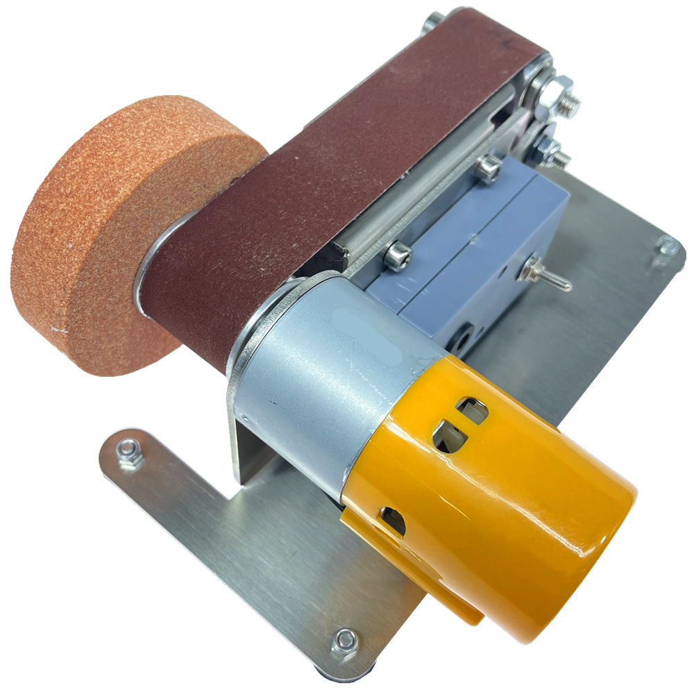 小型家用砂带磨刀电动电瓶打磨软轴雕刻切割打磨抛光夹头砂带机