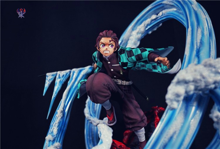 鬼灭之刃 灶门炭治郎 水之呼吸 树脂gk雕像模型 动漫手办摆件