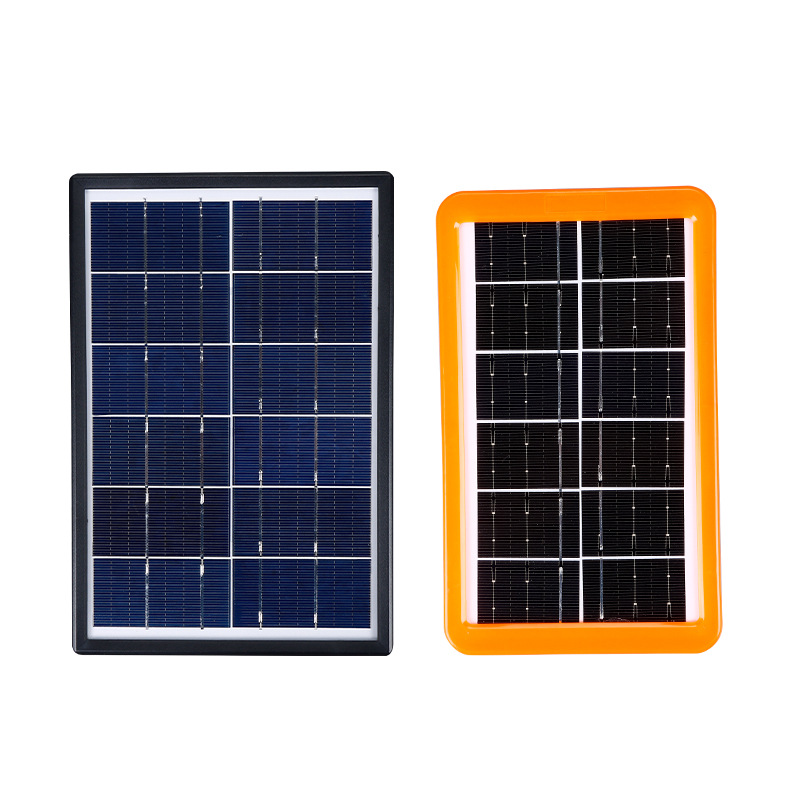 Polycrystalline Silicon Solar Panel Hidden Bracket USB Output Port Portable 2w3w6w Solar Panel