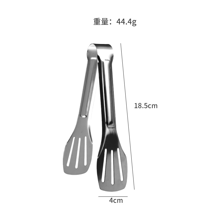 304 Three-Line Stainless Steel Thickened Bread Clip Food Clip BBQ Clamp Baking Kitchen Gadget Steamed Bread Steak Fried