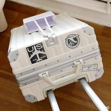 M多功能行李箱女铝框拉杆箱男可充电大容量旅行20寸登机密码皮箱