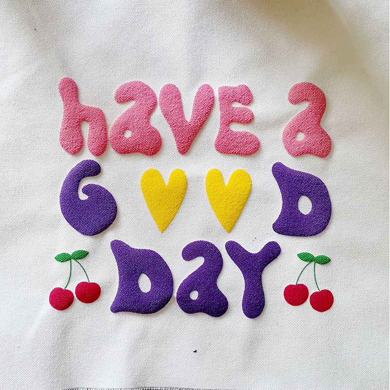 全棉布购物袋彩印手提帆布袋子定 制印刷发泡丝印可印logo