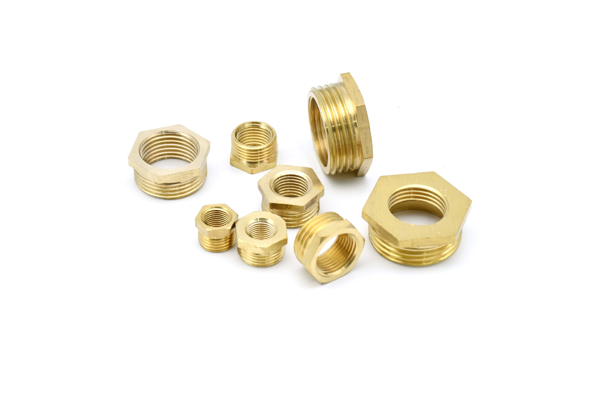 瑞沃铜直通铜补芯铜球阀铜直接 补芯 铜配件 气动元件1:2 1:3 2:3