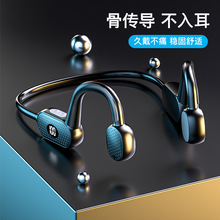 跨境电商骨传导蓝牙耳机不入耳超长续航空气传导头戴式无线耳机X6