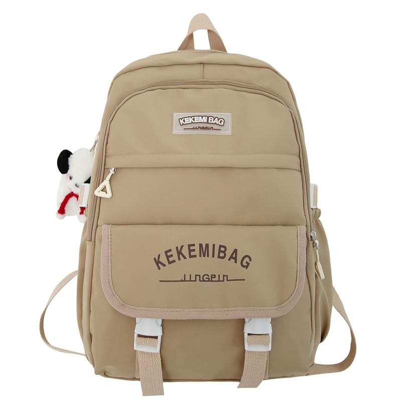 Korean Style Fashion Letters Backpack Large Capacity Casual Fashion Girl Backpack Japanese Middle School Student Schoolbag Wholesale