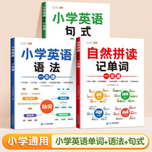 小学英语自然拼读语法一本通3-6年级英语句式语法大全音标记单词