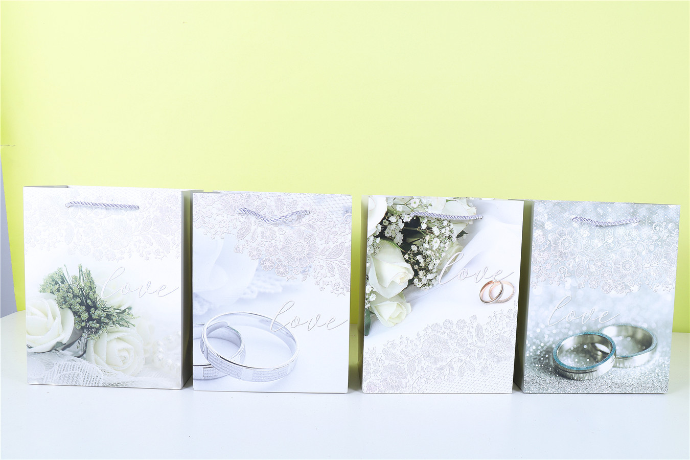 Mother's Day Paper White Card Packing Bag Wedding Back Gift Bag Women's Day Paper Bag Ring Series Bag