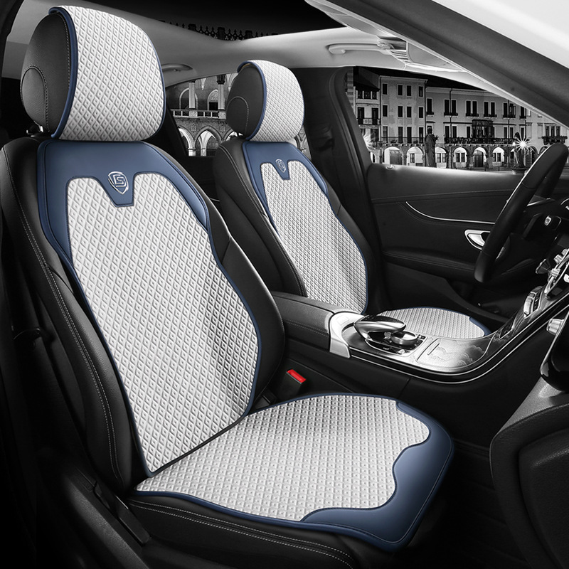 汽车坐垫四季通用超薄凉感透气座椅套夏季凉垫马鞍垫小蛮腰座垫