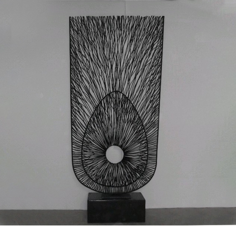 供应 写字楼金属镂空雕塑 金属铁艺雕塑摆件 创意庭院大装饰摆件