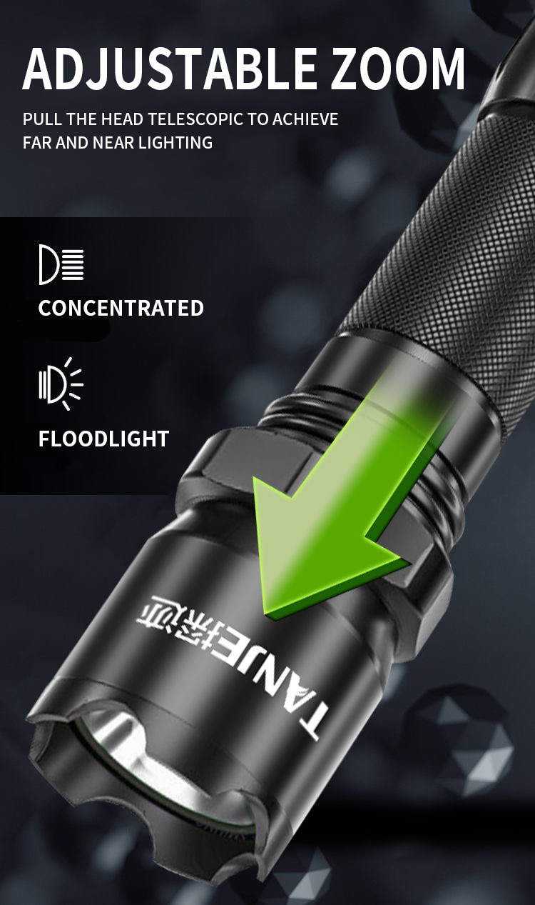 跨境强光小手电户外多功能led家用便携usb充电礼品电筒迷你手电筒