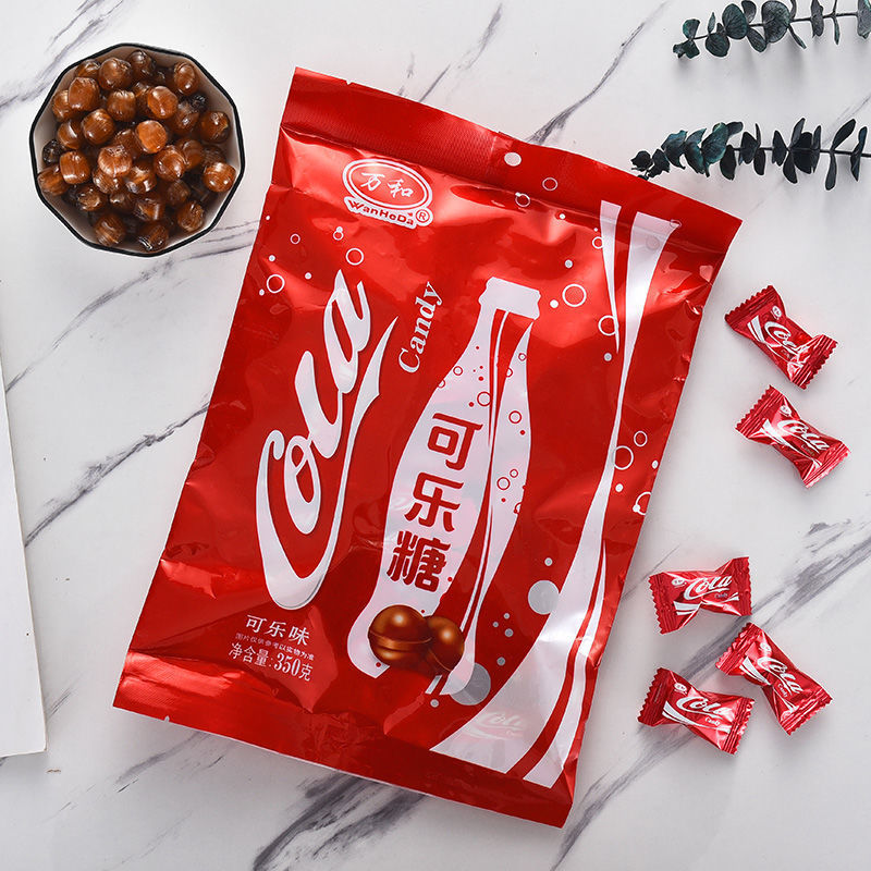 可乐糖雪碧味汽水味硬糖结婚庆喜糖休闲零食年货糖果散装批发185g