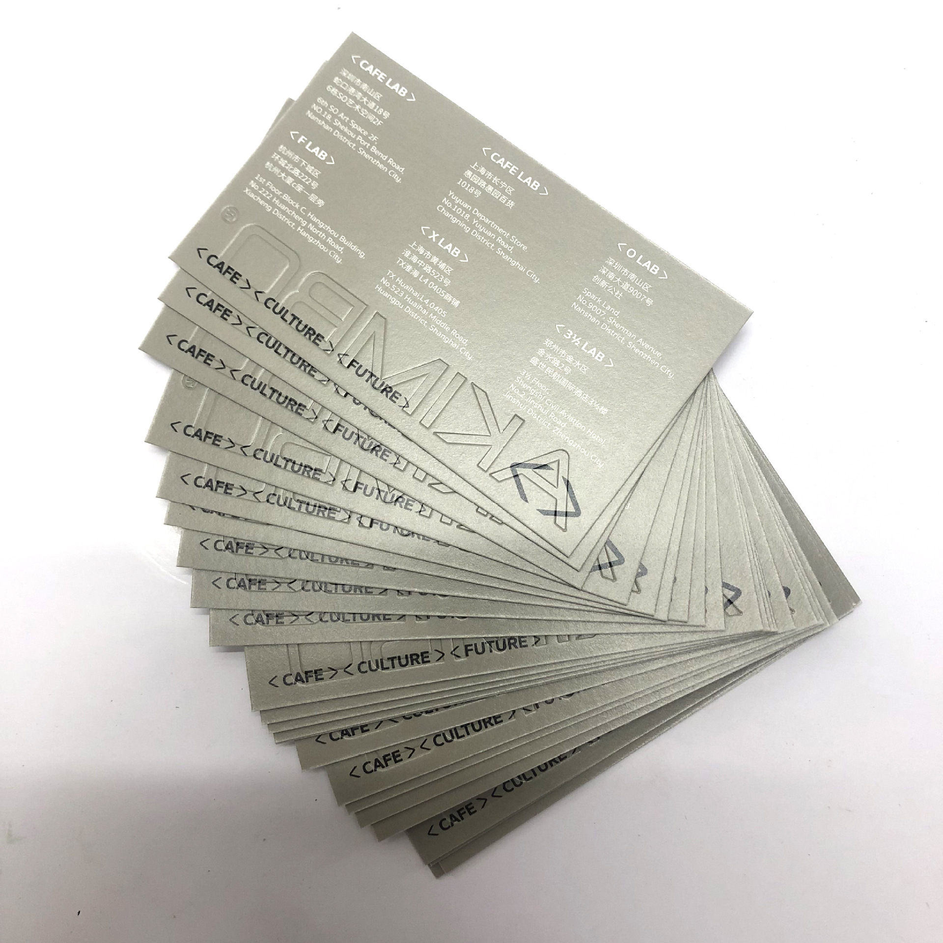 定制企业击凸烫金浮雕名片印刷 专色印刷名片