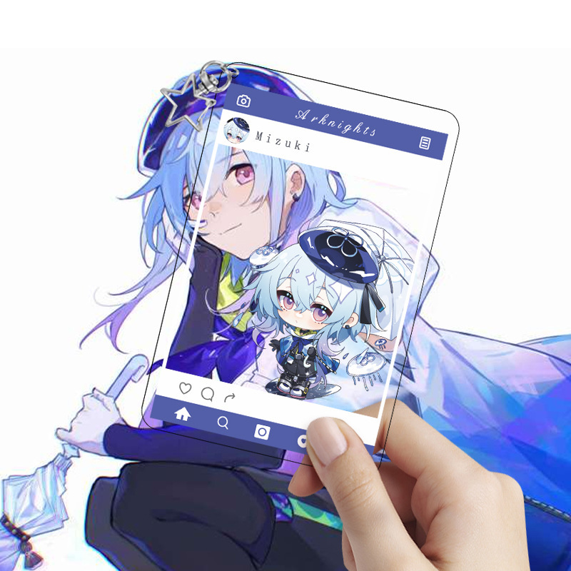 【新款】同人明日方舟合影卡透卡二次元龙舌兰水月挂件动漫周边