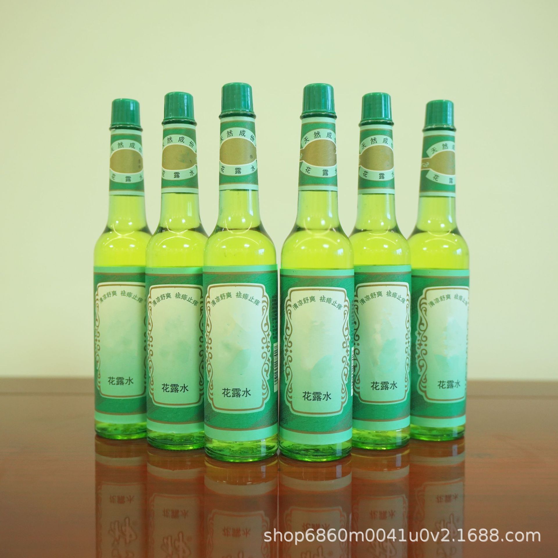 六大神花露水老式国货经典款玻璃瓶驱蚊清凉舒爽支持全国一件代发
