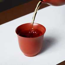 批发宜兴原矿大红袍紫砂主人杯品茗杯单杯小茶杯茶碗茶盏茶盅功夫