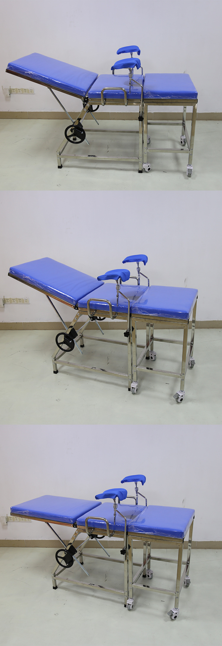 不锈钢妇科检查诊查a1分离式产床冲洗手术加厚妇检床医院诊察产床