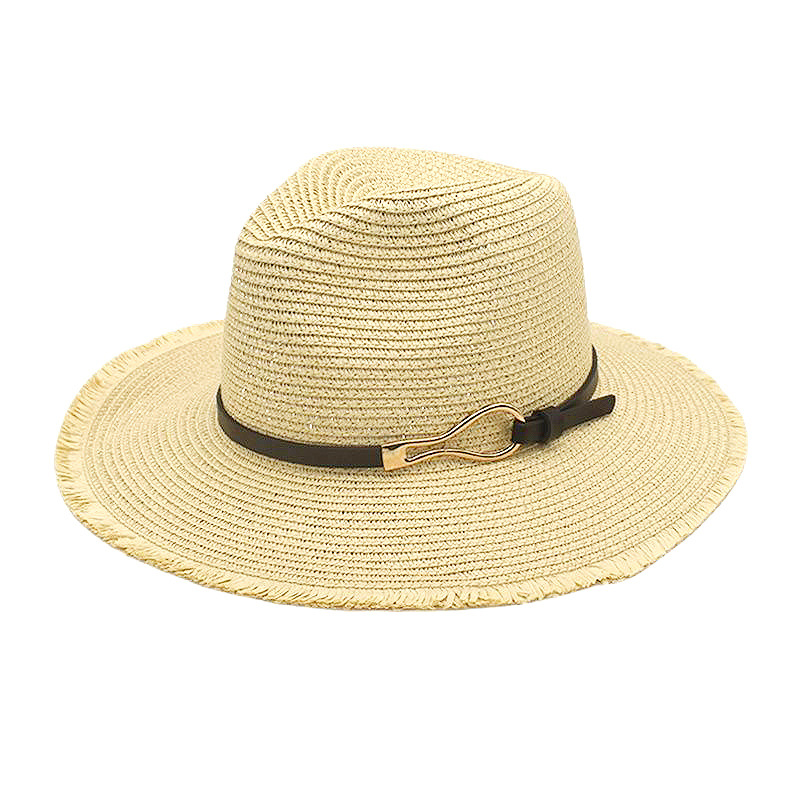 Men's and Women's Outdoor Travel Sun Protection Straw Hat Amazon Summer New Sun Hat Fashion All-Match Straw Hat