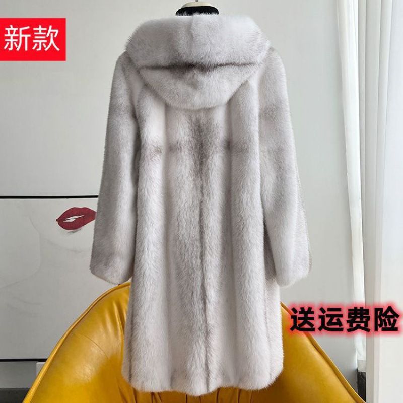 貂皮大衣女整貂中长款天鹅绒十字貂水貂毛皮裘皮外套帽直销-阿里巴巴