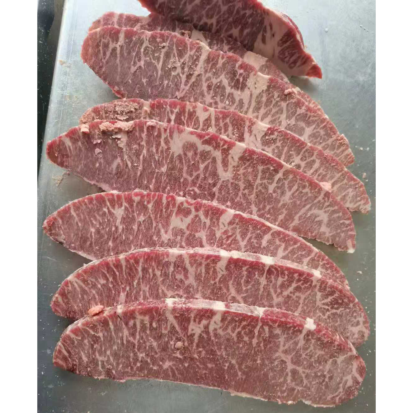 俄罗斯谷饲安格斯特选级去骨翼板肉 上脑边 冷冻进口牛肉 批发