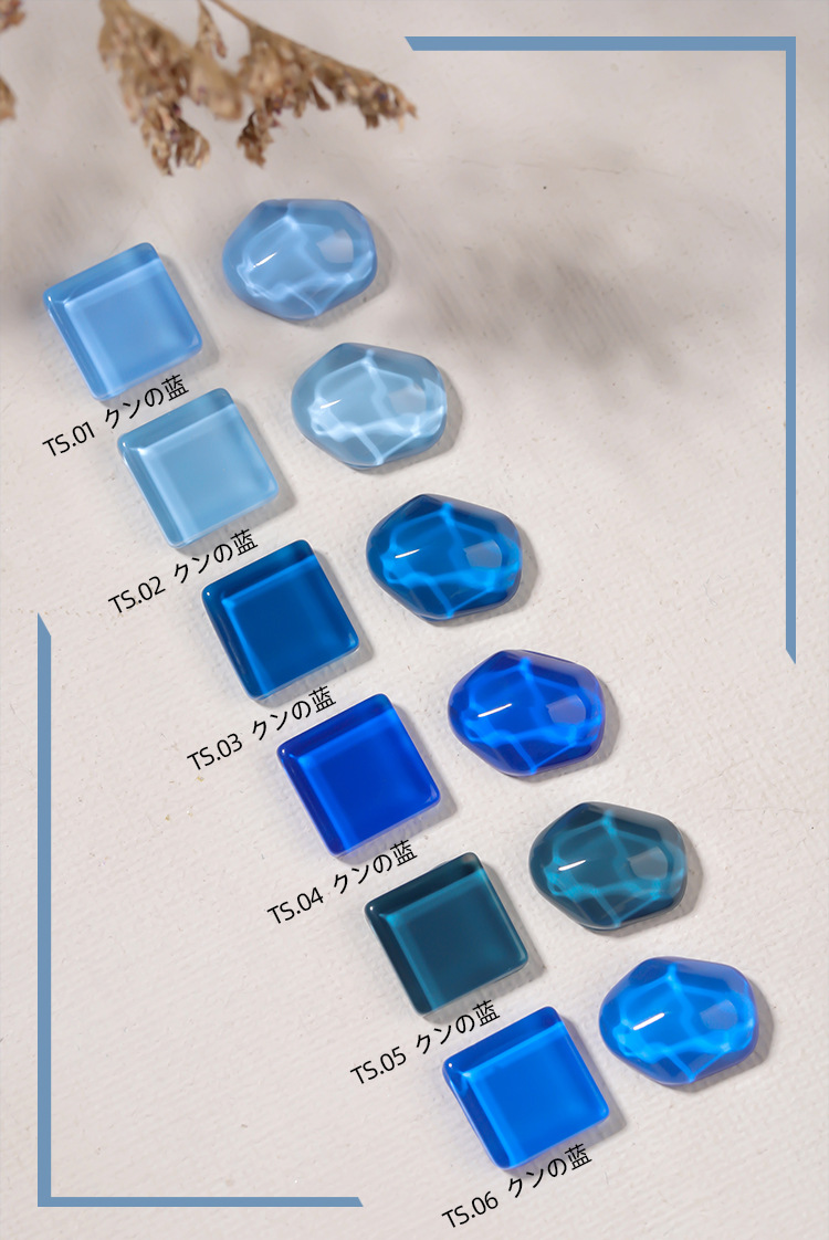 only ting网红美甲爆款2021新款日系克莱茵蓝纯色系列甲油胶美甲