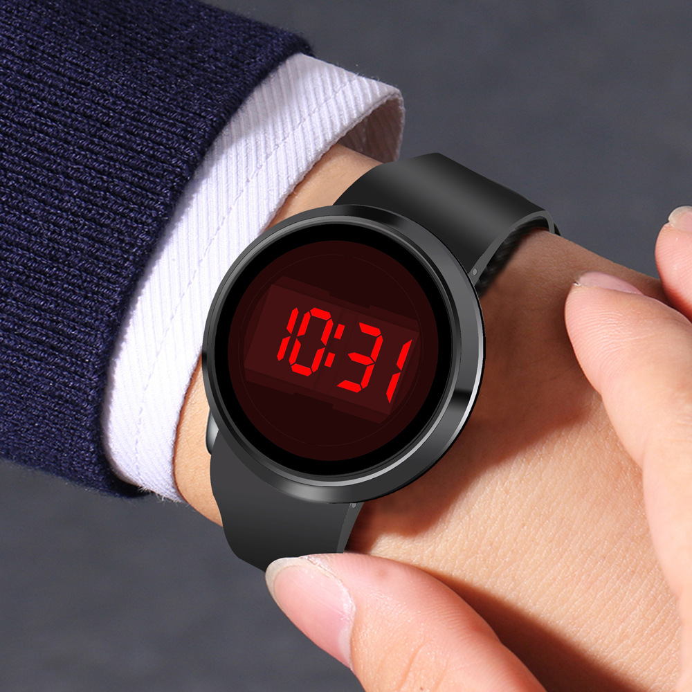 外贸led电子情侣表批发韩版新款led触摸合金时尚商务男士手表