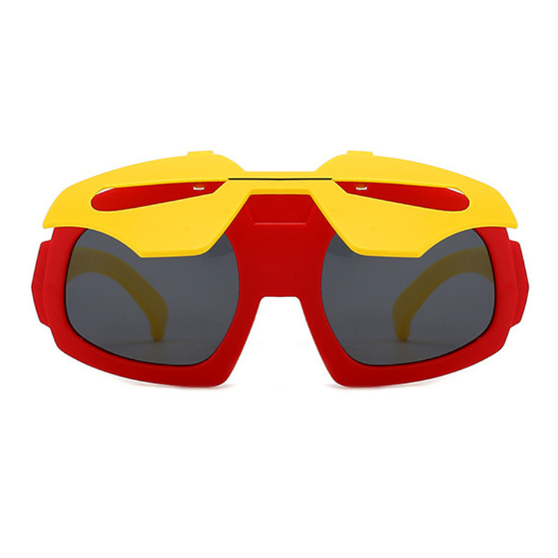 2023 New Children's Polarized Sunglasses Boys and Girls Cartoon Silicone Sunglasses Iron Man Kids Sun Protection Sunglasses