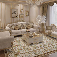 欧式沙发组合 客厅现代法式布艺沙发欧式客厅别墅家具平层
