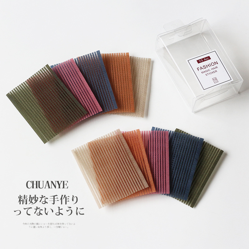 川野粘发帖女网红2022年新款刘海碎发懒人整理神器简约头顶魔术贴