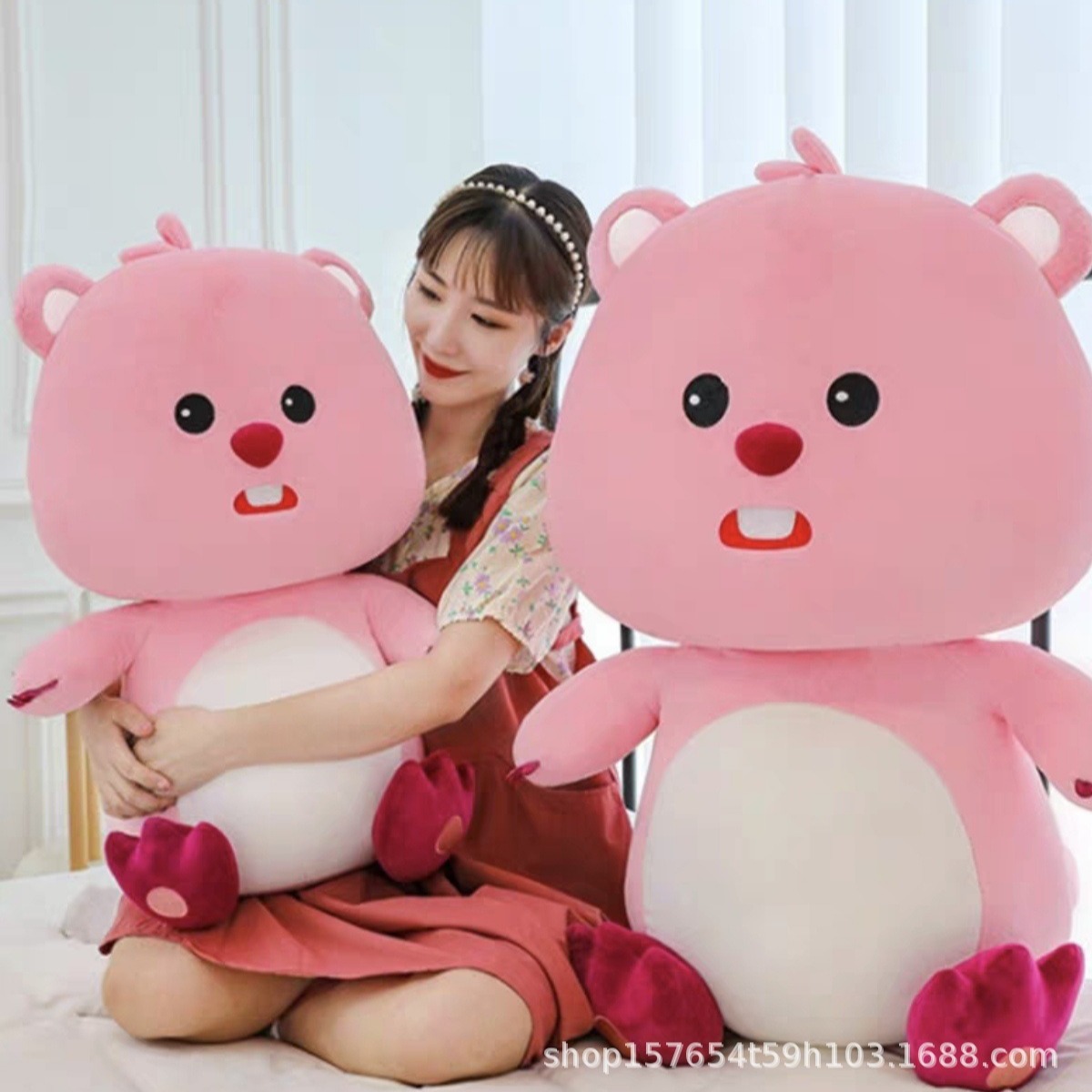 小海狸loopy露比玩偶毛绒玩具网红公仔送女朋友生日礼物-阿里巴巴