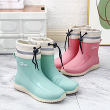 新款四季可穿女士雨鞋时尚工作防水防滑雨靴工地菜场专用耐磨水鞋