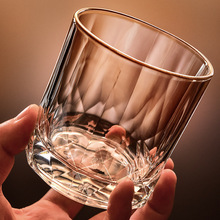 Ocean威士忌酒杯家用欧式水晶玻璃洋酒杯ins风啤酒吧mojito杯