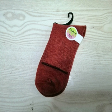 秋冬袜子 全棉纱女袜 松口袜子保暖袜厂家批发