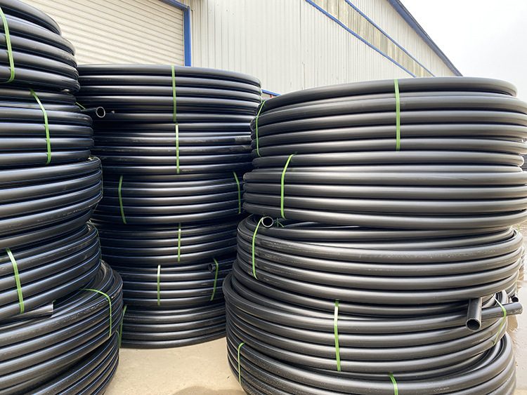 hdpe穿线盘管 阻燃通讯护套管 pe电力电缆管dn90 穿线管 口径全