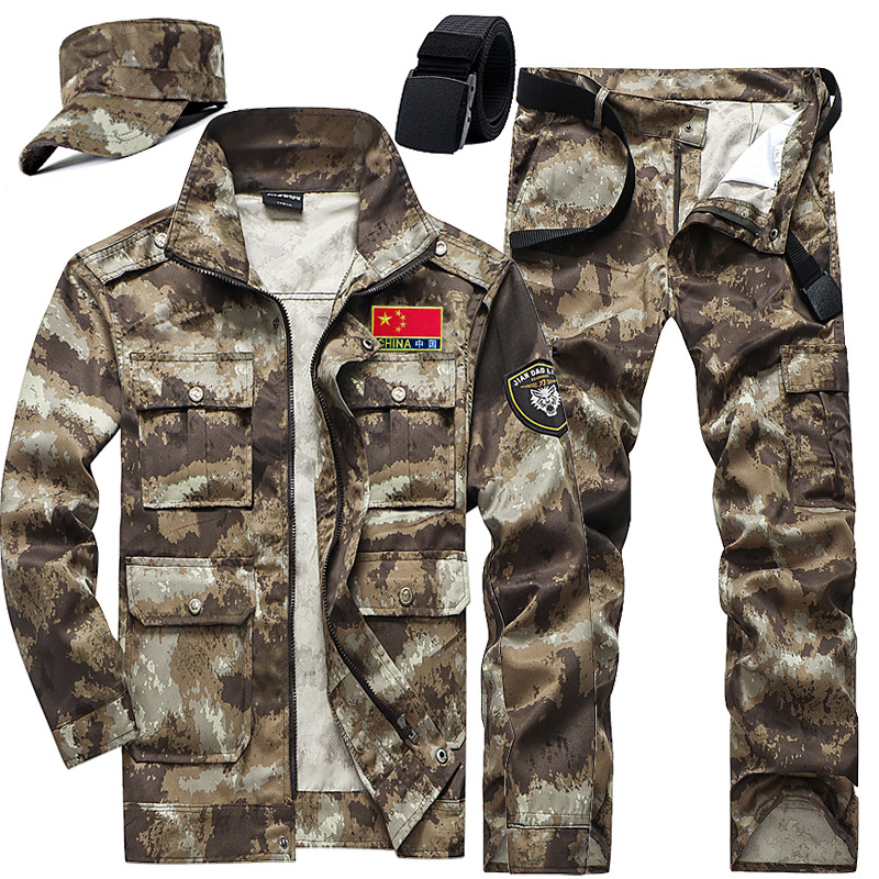 新式教官迷彩服套装男战术军训训作服野战军迷耐磨劳保工作服正规