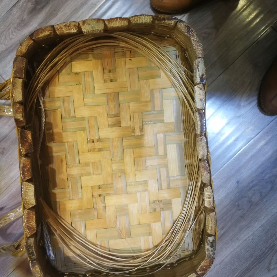 贵州纯手工精品竹编背娄背篼背筐背箩莱筐茶叶筐水果筐竹筐