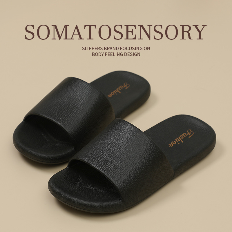 Women's Drooping Slippers Summer Indoor Home Non-Slip Bathroom Couple Soft Bottom Home Men's Sandals Wholesale