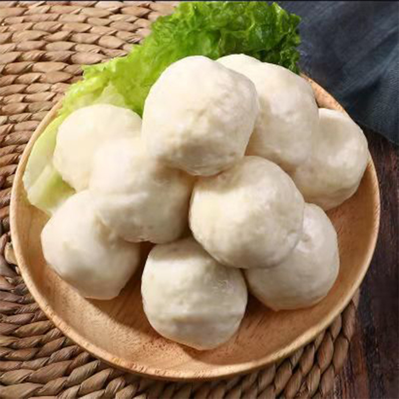 青鳗鱼鱼丸 火锅必备 烧烤食材 水煮即可 鱼丸批发包邮