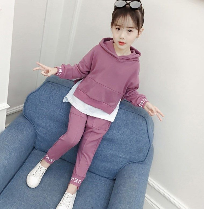 5到13儿童春秋装6小学生7至8女童运动一套装女孩春天穿的衣服十岁