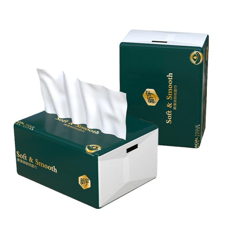 Tissue Full Box Paper Extraction Household Toilet Paper 40 Packs Catering Thickened Affordable Napkin Wholesale Facial Tissue