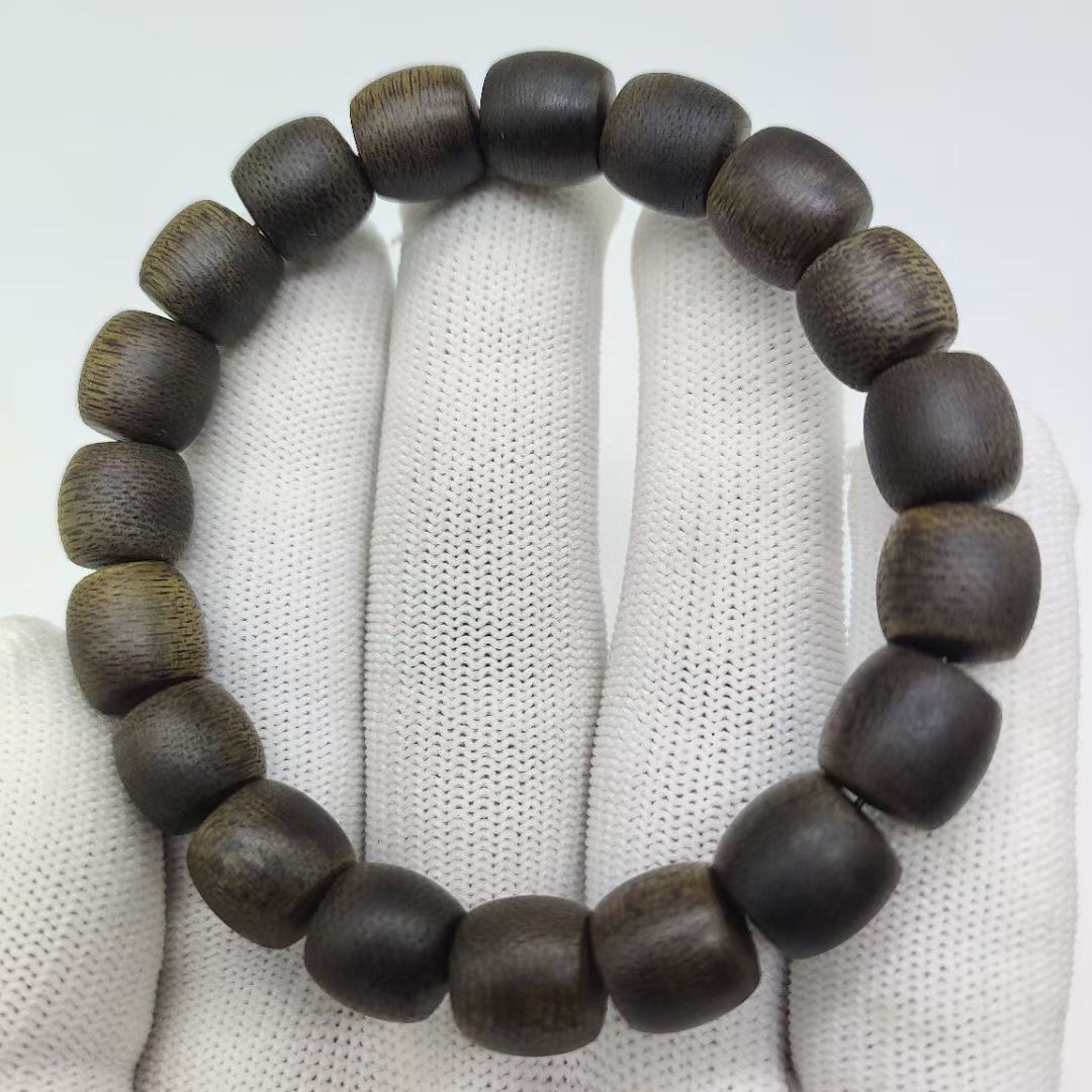 天然越南芽庄绿奇楠沉香手串沉水级棋楠文玩佛珠单圈手链女-阿里巴巴