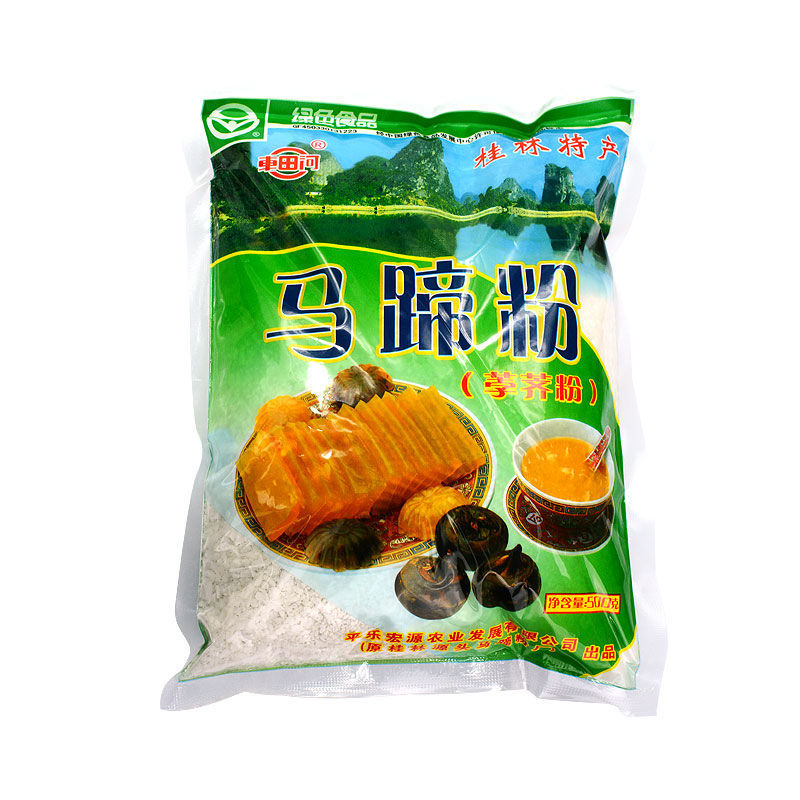 广西车田河马蹄粉桂林荸荠粉高达椰浆纯正钵仔糕粉千层糕原料