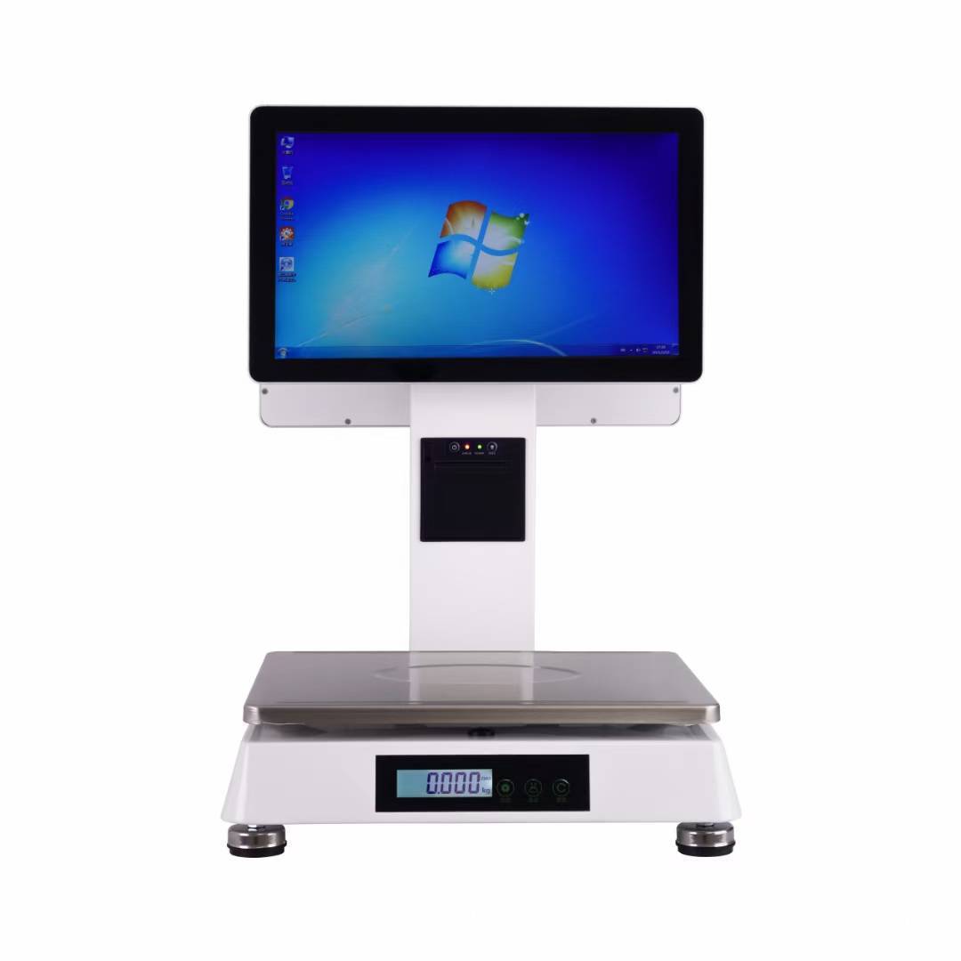 6寸双屏pc秤收银秤加工定制电子秤pc秤水果店触摸称重秤