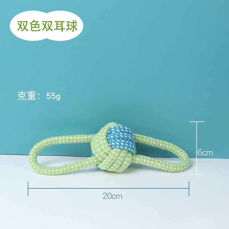 Pet Clean Tooth Rope Knot Toy Combination Set Cotton String the Toy Dog Dog Toy Molar Bite-Resistant Dog Knot Toy