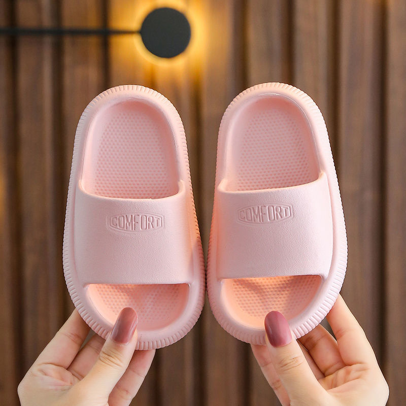 Children's Slippers Summer Thick Bottom Indoor Non-Slip Boys Bathroom Slippers Outdoor Cartoon Cute Soft Beach Flip-Flops