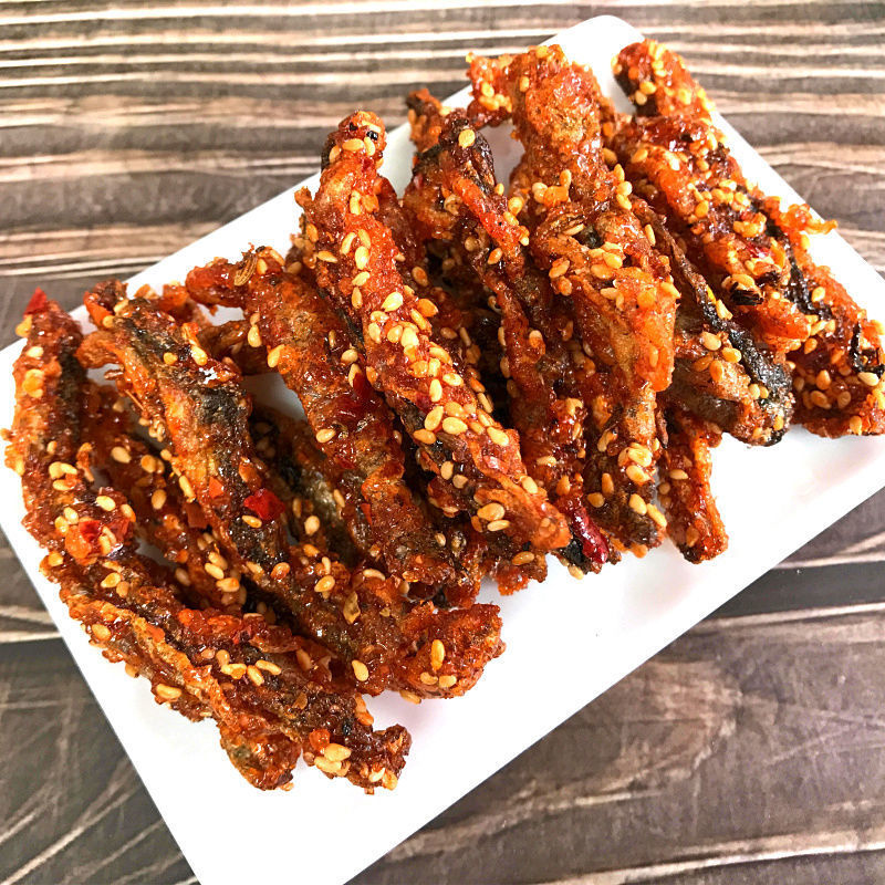 42成交3件香酥鱼皮即食香辣干250g/1000g口味鱼鱼