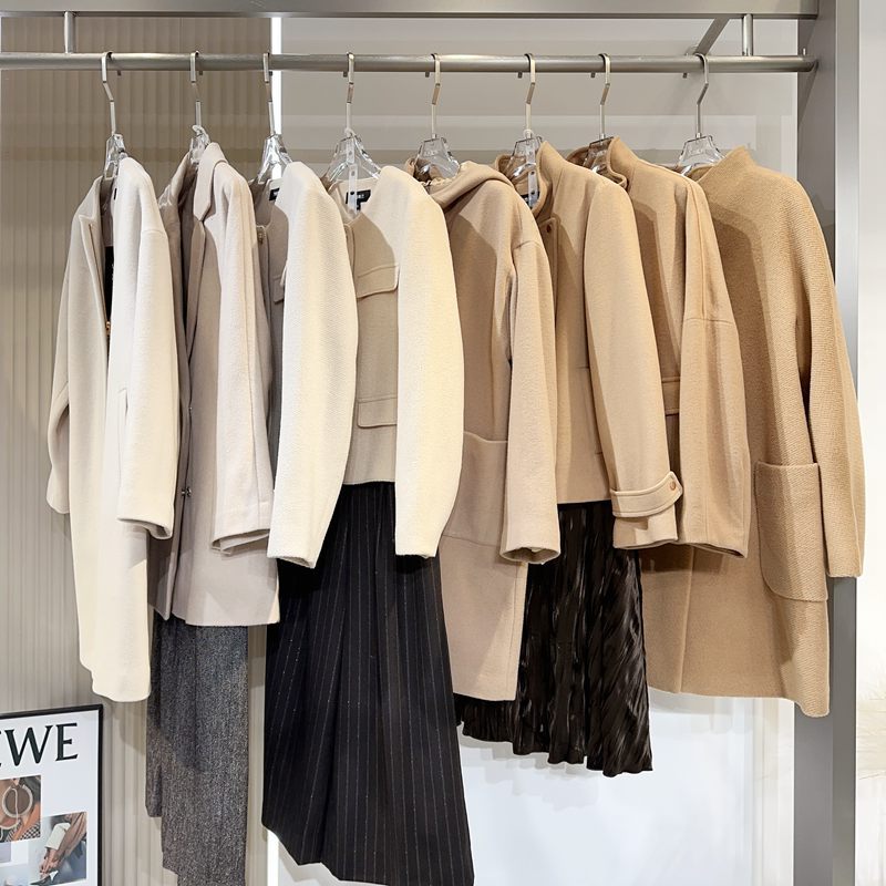 西町村屋品牌折扣女装货源断码孤品羊绒大衣尾单清货衣服直播货源