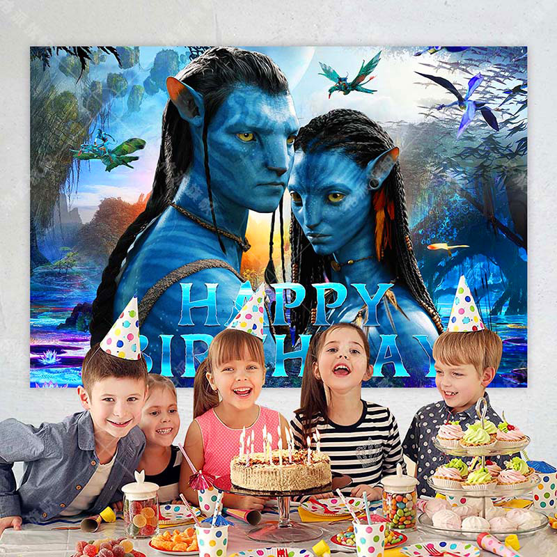 Avatar Theme Children's Party Decoration Photo Door Banner Party Decoration Supplies Fun Photo Props Banner