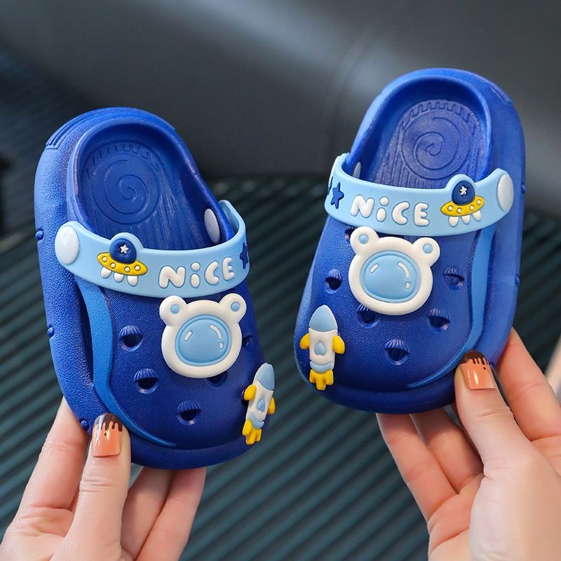 Children's Slippers Summer New Cute Bear Baby Girl Shoes Boys Soft Bottom Non-Slip Home Bathroom Inner Sandals