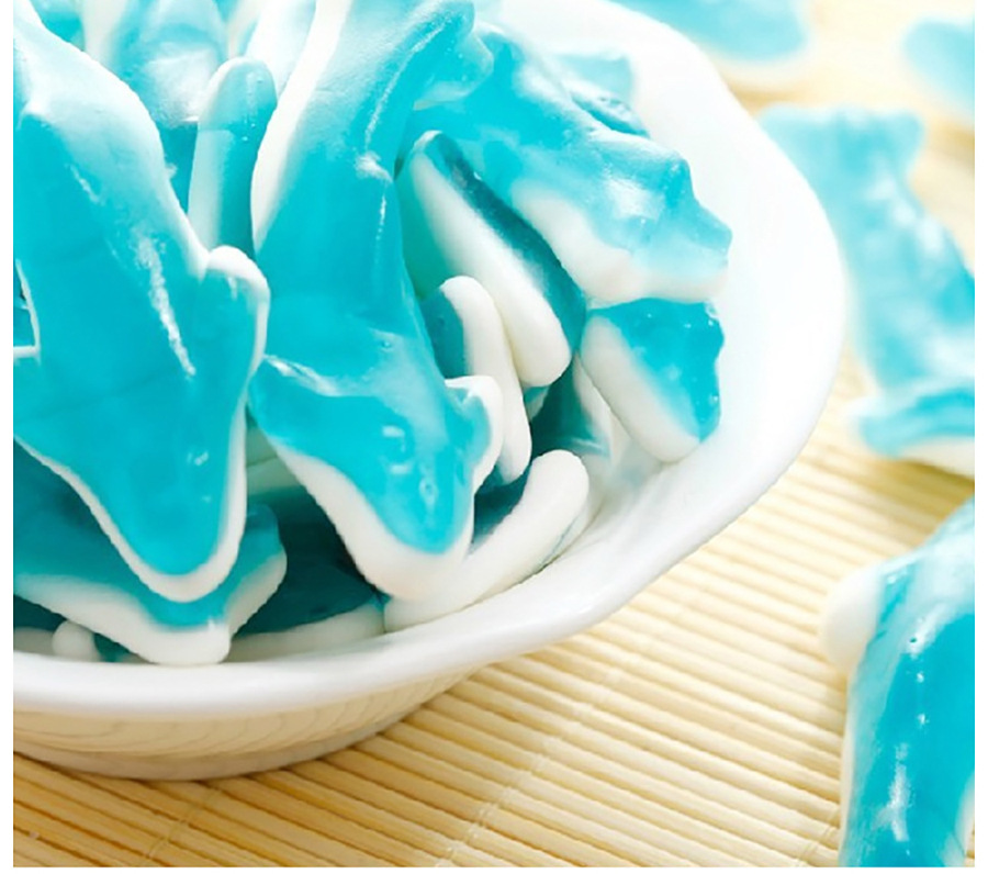 trolli口力散装橡皮糖蓝鲨鱼形软糖休闲零食qq糖糖果2.5kg/袋