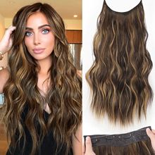22 Inch Invisible Wire Hair Extensions 4 Clips In Natural Sy